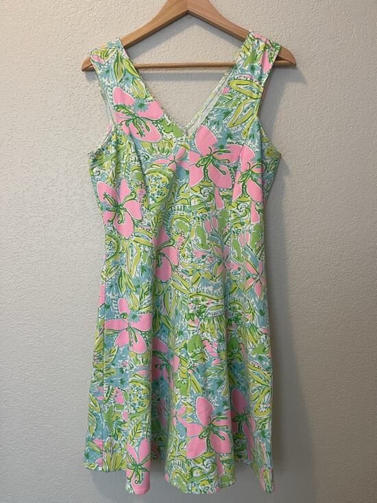 Lilly Pulitzer Dresses & Skirts - Lilly Pulitzer Dahlia Fit & Flare Coconut Jungle Size M Sleeveless